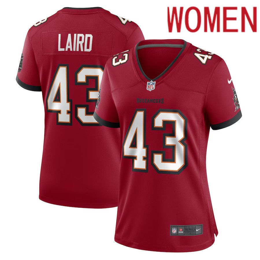 Women Tampa Bay Buccaneers 43 Patrick Laird Nike Red Game Player NFL Jersey